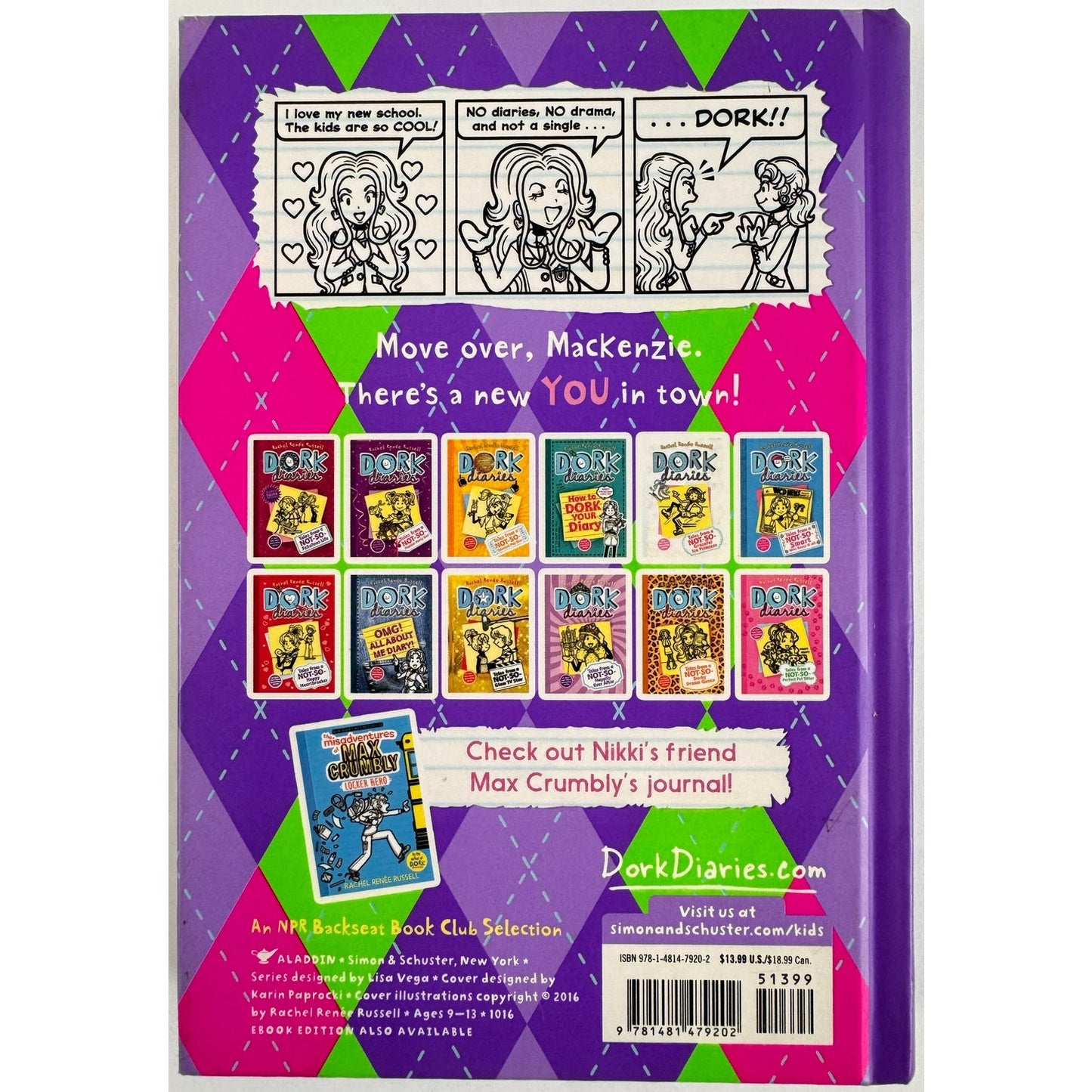 Dork Diaries: Tales From a Not-So-Friendly Frenemy by Rachel Russell (Hardcover)