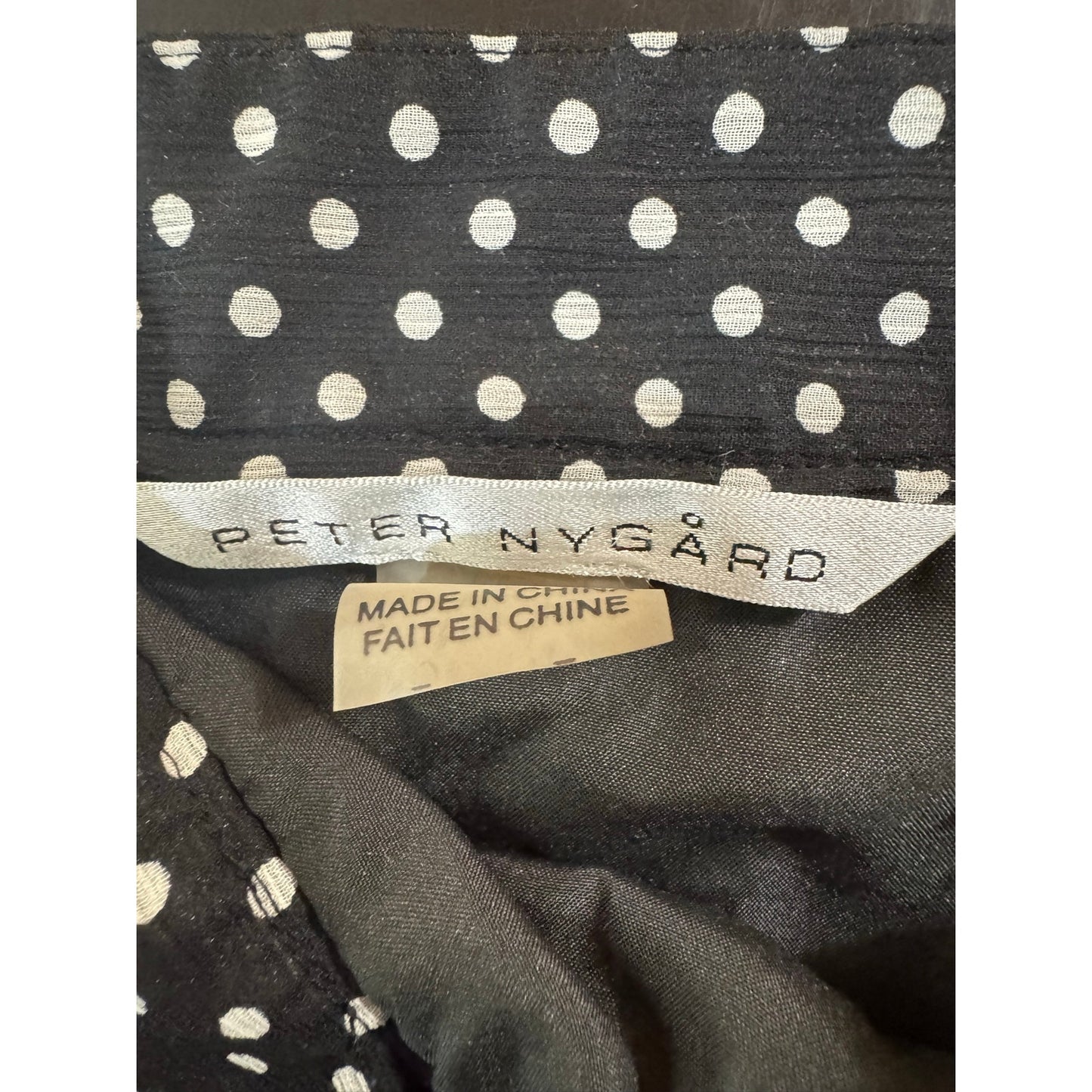 Peter Nygard Black & White Midi Skirt Women's 14 Petite