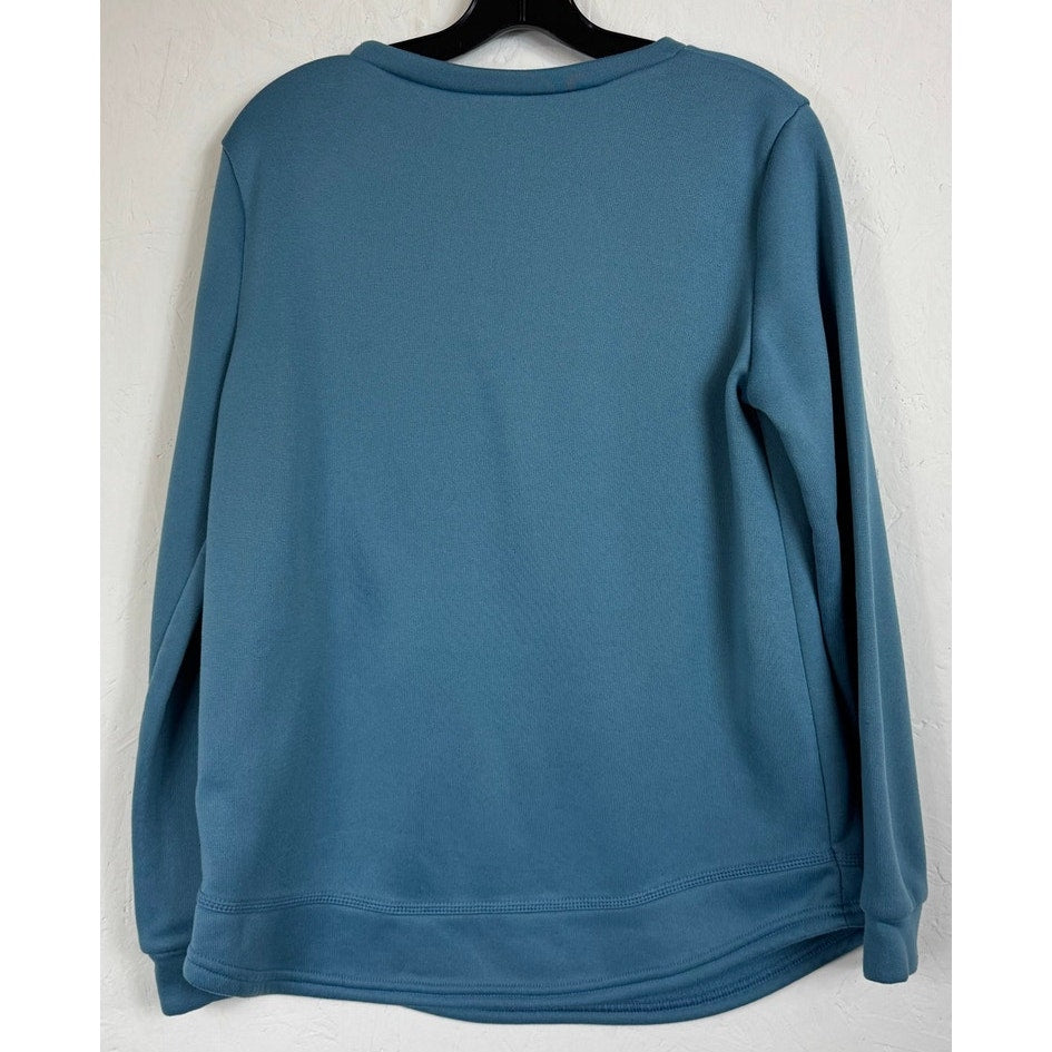 Emery Rose Blue Long Sleeve Shirt Women's Large