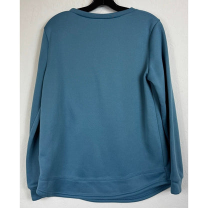 Emery Rose Blue Long Sleeve Shirt Women's Large