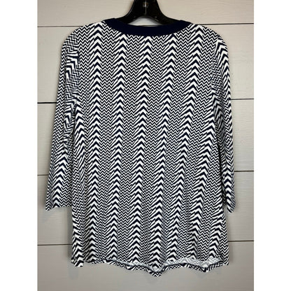 Kim Rogers 3/4 Sleeve Top Women's Size Small