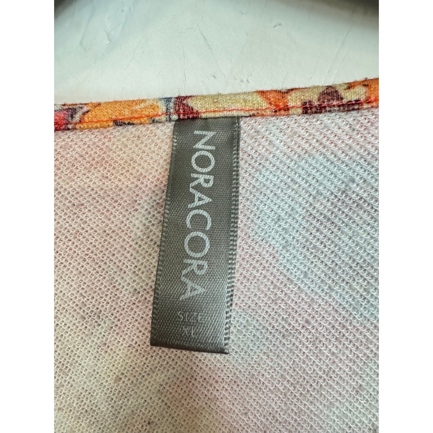 Noracora Orange Long Sleeve Sweater Blouse Women's XL