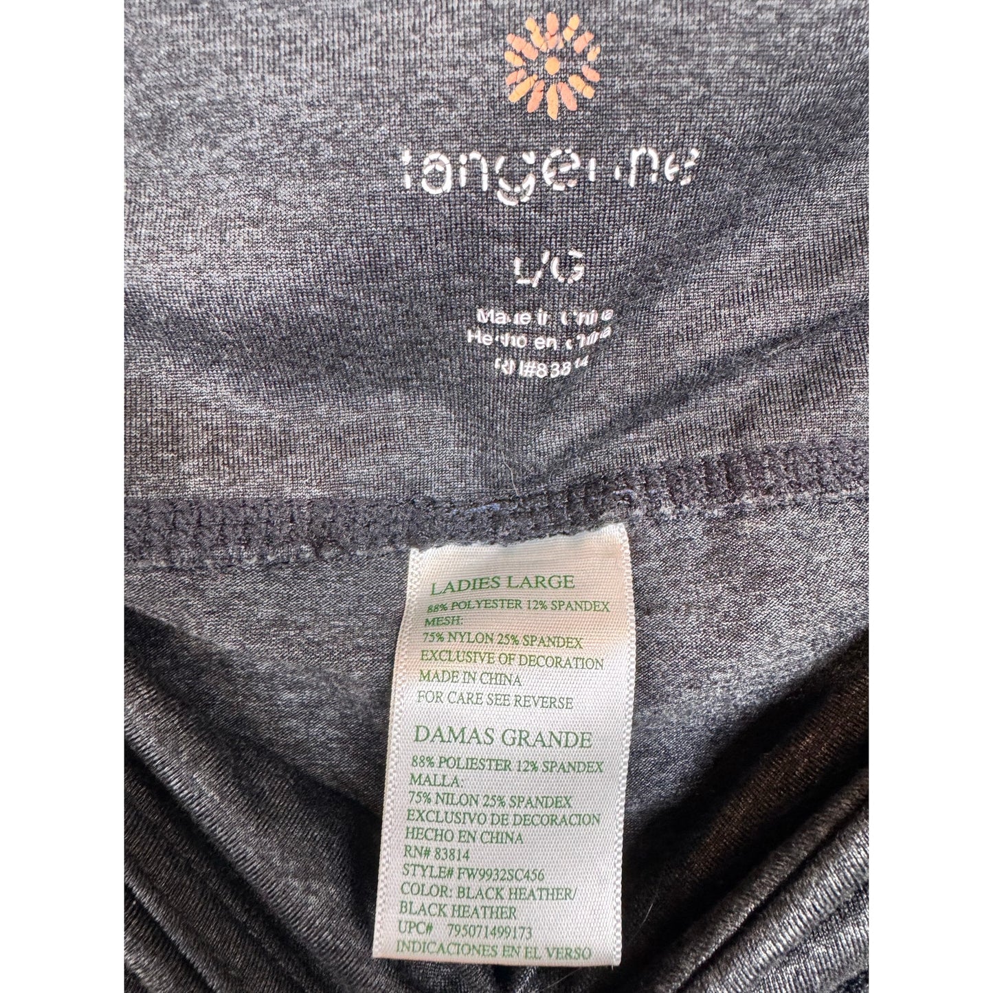 Tangerine Capri Leggings Women's Size Large