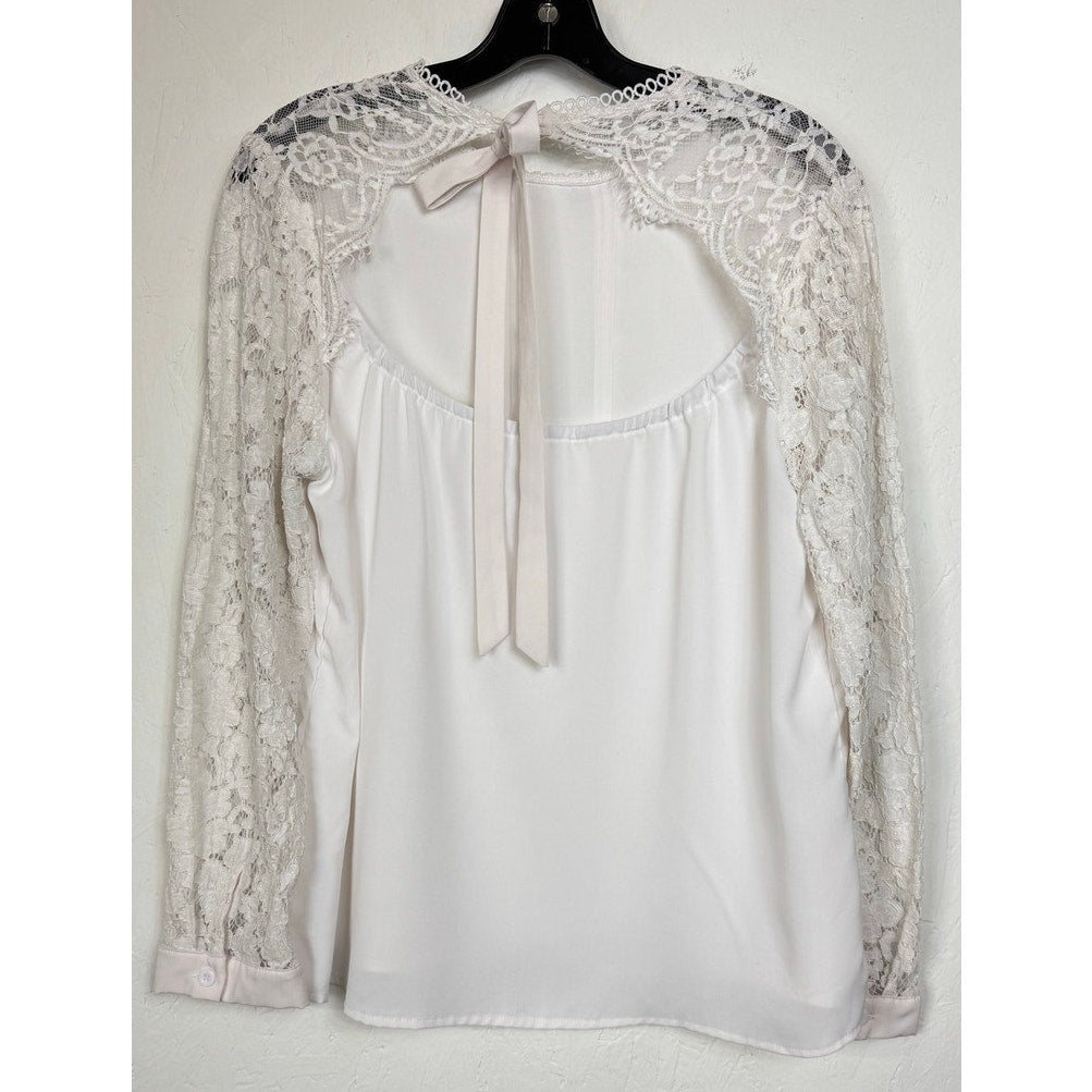 White Long Sleeve Blouse Women's Size XL