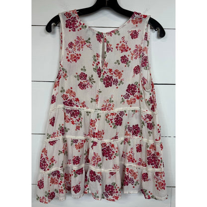 Arizona Sleeveless Floral Blouse Women's Size XL