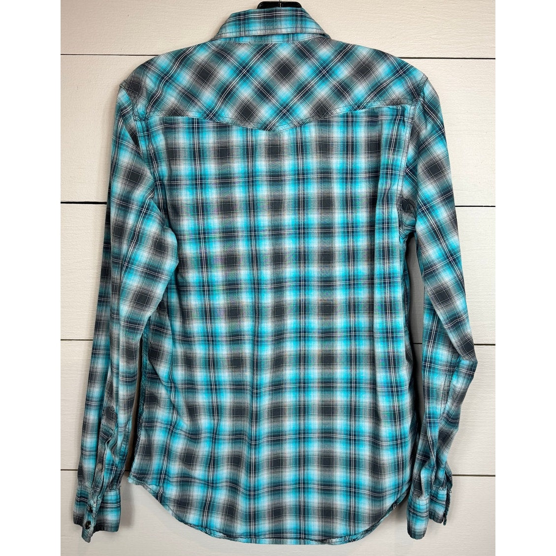 American Eagle Long Sleeve Snap Up Shirt Men's Size XS