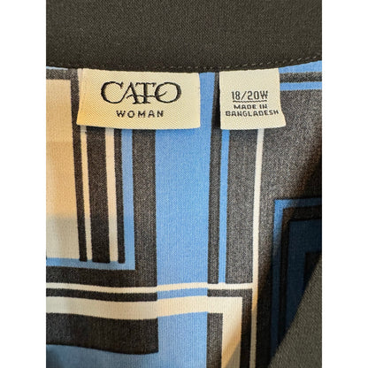Cato Short Sleeve Blouse Women's Size 18/20W
