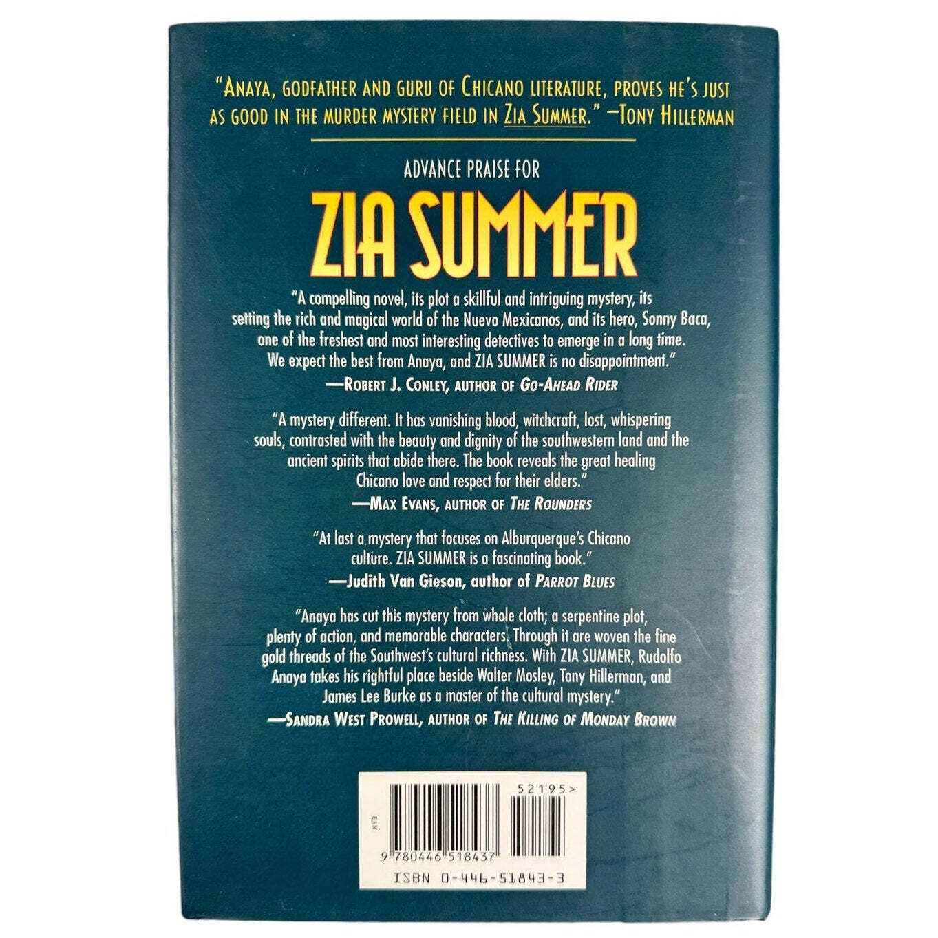 Rudolfo Anaya by Zia Summer (Hardcover)
