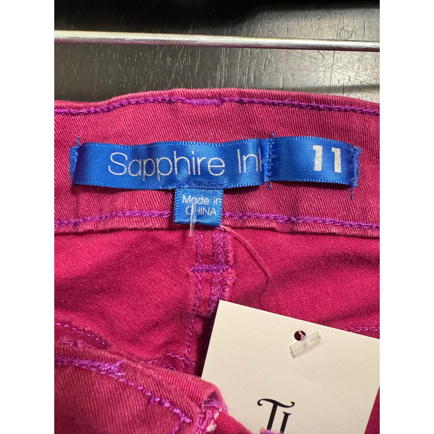 Sapphire Ink Pink Skinny Pants Women's 11