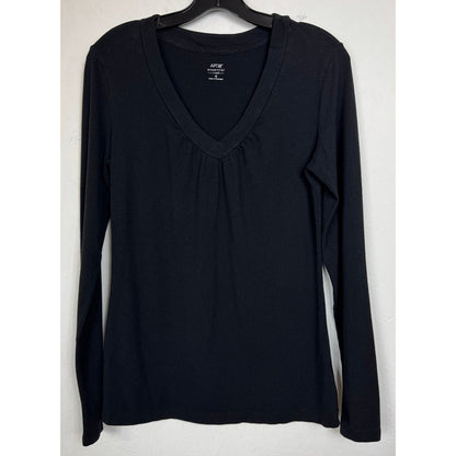 Apt.9 Black Long Sleeve Blouse Women's Medium