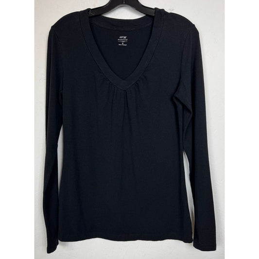 Apt.9 Black Long Sleeve Blouse Women's Medium