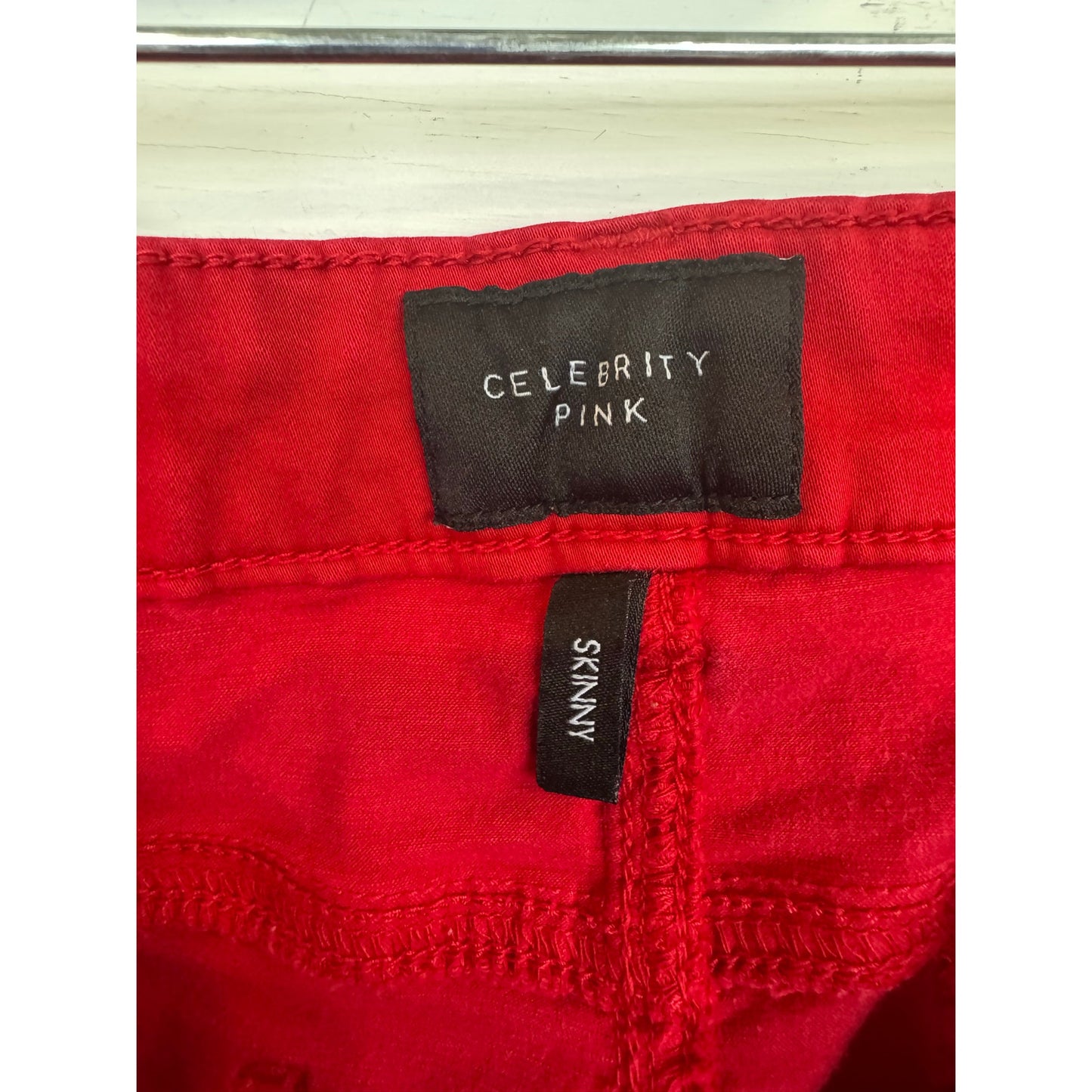 Celebrity Pink Red Skinny Pants Women's 15