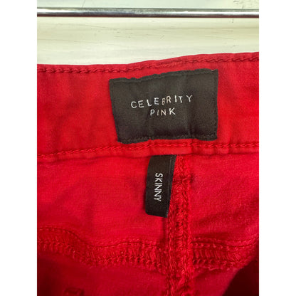 Celebrity Pink Red Skinny Pants Women's 15