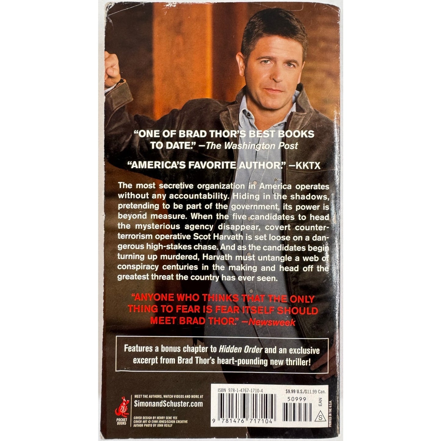 Hidden Order by Brad Thor (Paperback)