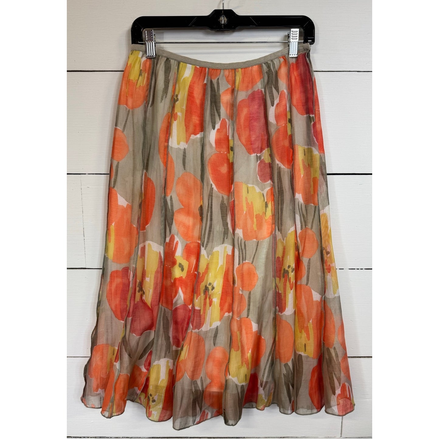 Niv & Zoe Knee Length Skirt Women's Size 8