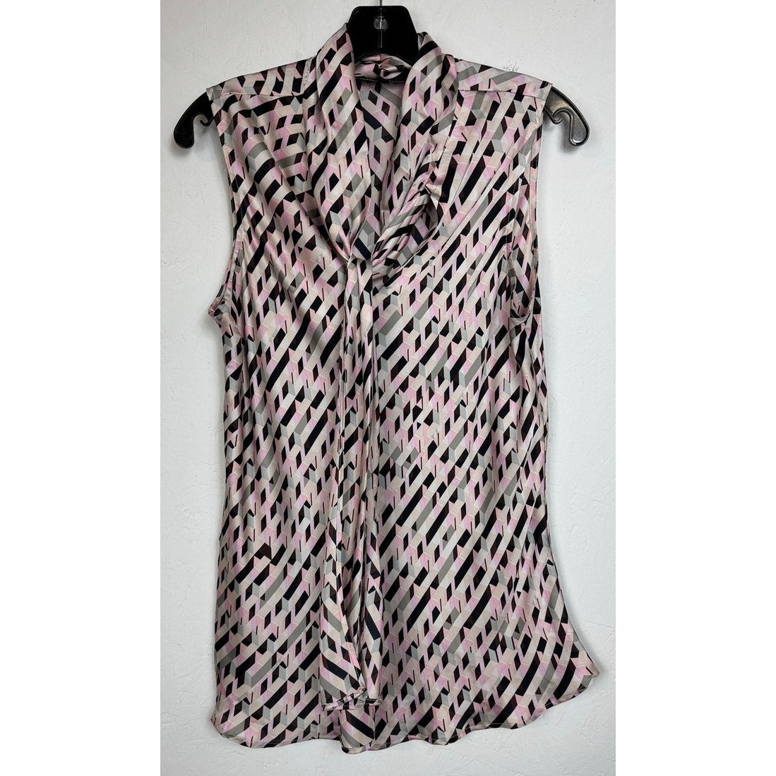 Black Label by Evan Picone Pink Sleeveless Blouse Women's Large