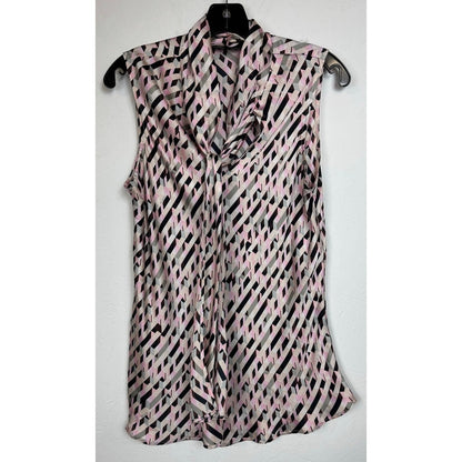 Black Label by Evan Picone Pink Sleeveless Blouse Women's Large