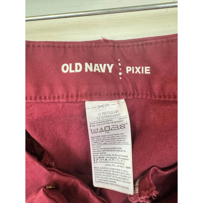 Old Navy Red Pants Women's 12