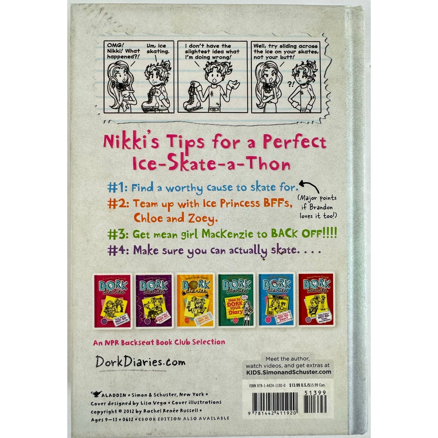 Dork Diaries: Tales from a Not-So-Graceful Ice Princess (Hardcover)
