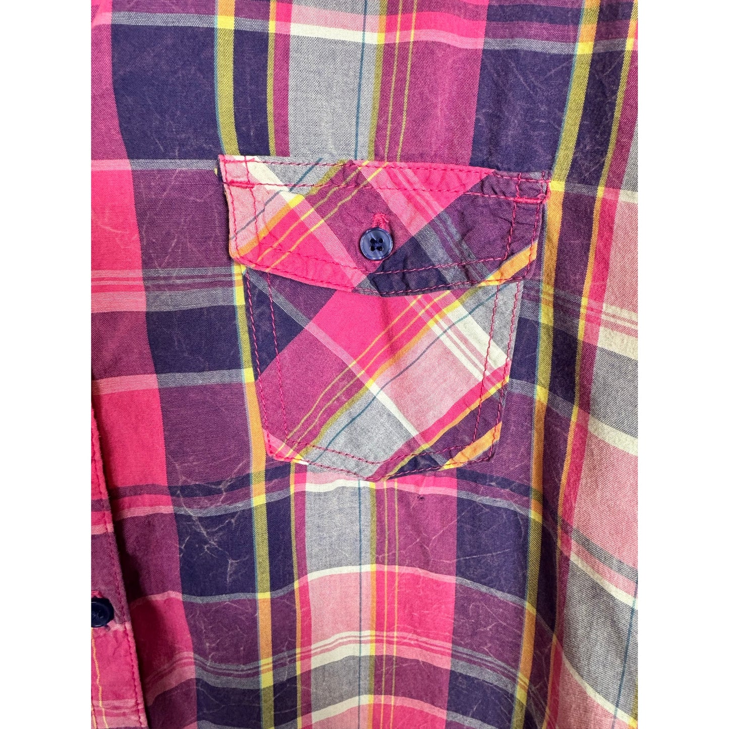 Lei Long Sleeve Button Up Shirt Women's Size Large