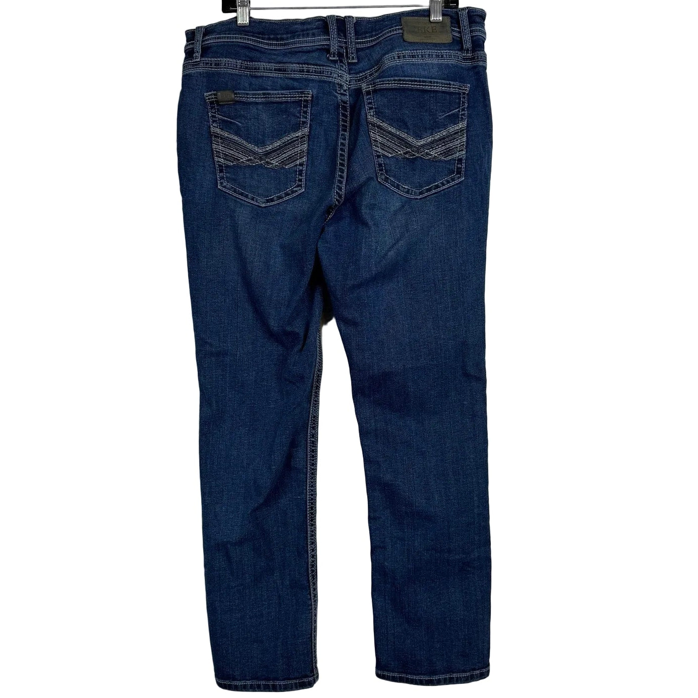Bke Blue Straight Leg Jeans Men's 34x30