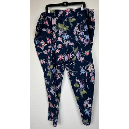 Terra & Sky Blue Cropped Pants Women's 4X