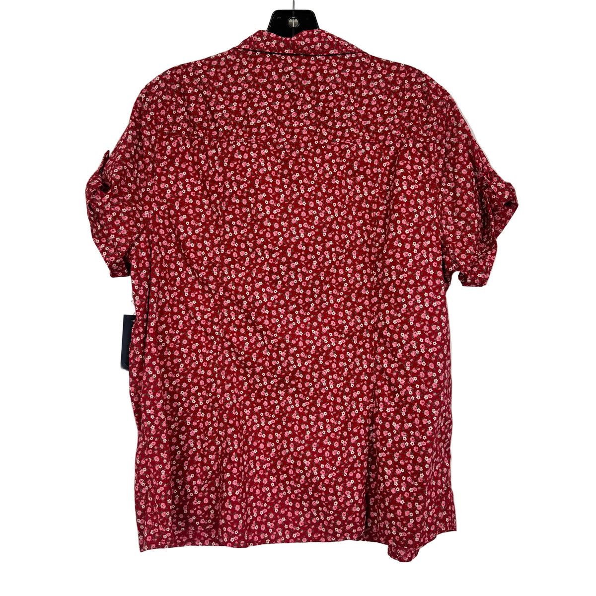 Faded Glory Red Floral Print Shirt Women's Size XXL - Image 2