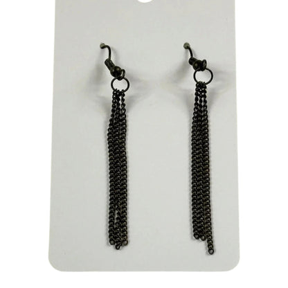 Fashion Jewelry Bronze Toned Dangle Tassel Women's Earrings - Image 1