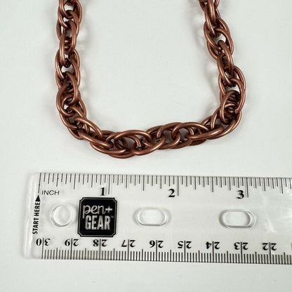 Fashion Jewelry Copper Tone Chain Women's Necklace - Image 3