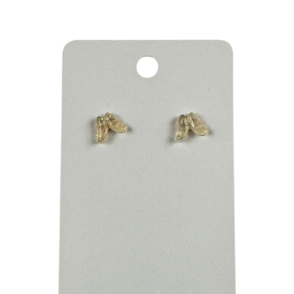 Fashion Jewelry Cream Butterfly Stud Earrings - Image 1