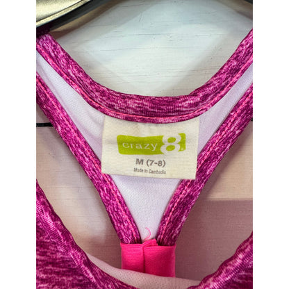 Crazy 8 Pink Athletic Tank Top Girl's Size Medium (7/8)