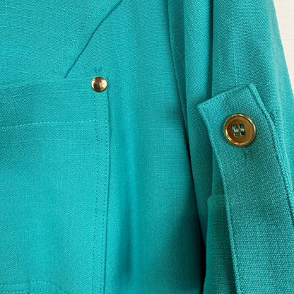 Draper's & Damon's Blue Midi Dress Women's Size XL Petite