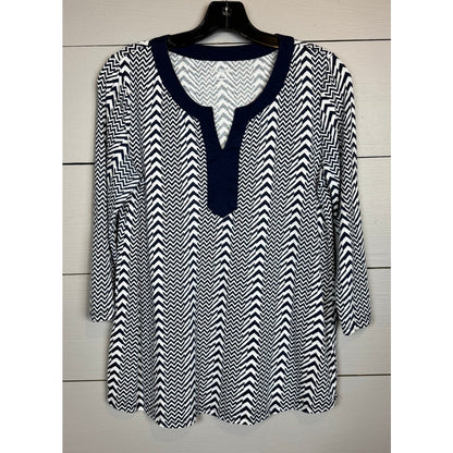 Kim Rogers 3/4 Sleeve Top Women's Size Small