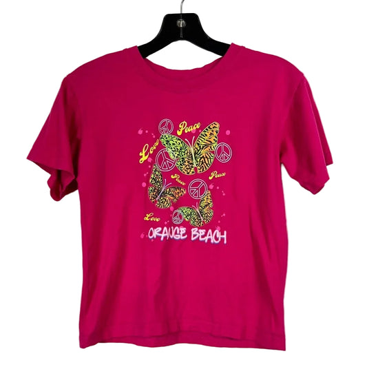 Surf Style Pink Short Sleeve T-shirt Girl's 10/12
