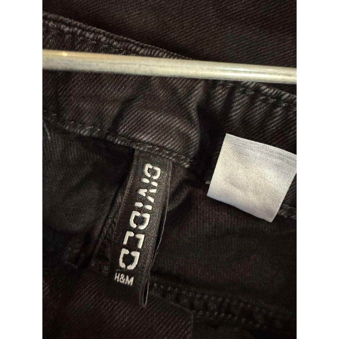 Divided Black Denim Miniskirt Women's 10
