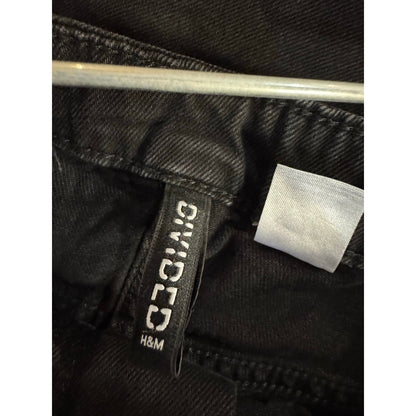 Divided Black Denim Miniskirt Women's 10