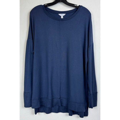Time And Tru Blue Long Sleeve Sweater Women's Large