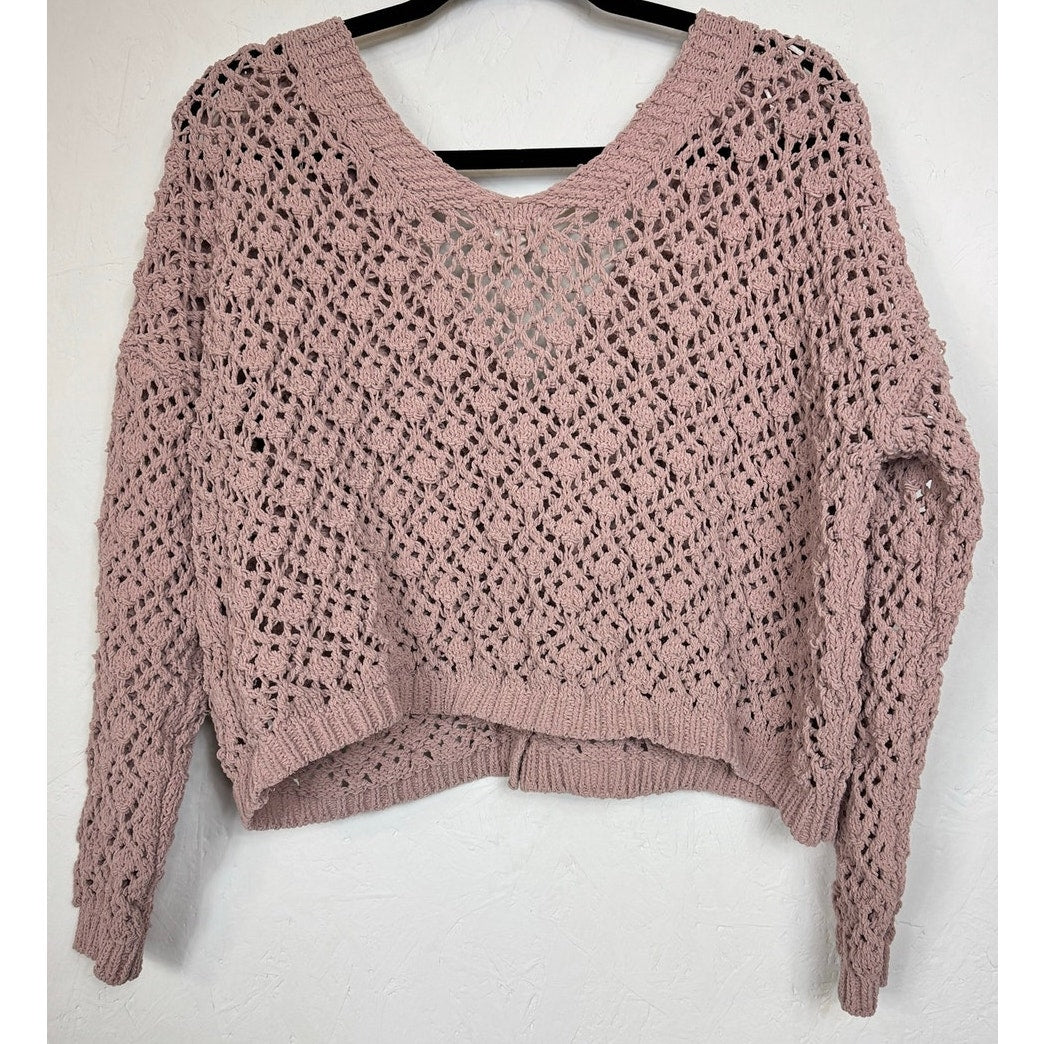 Nicole Miller Atelier Pink Long Sleeve Cardigan Women's Size XL