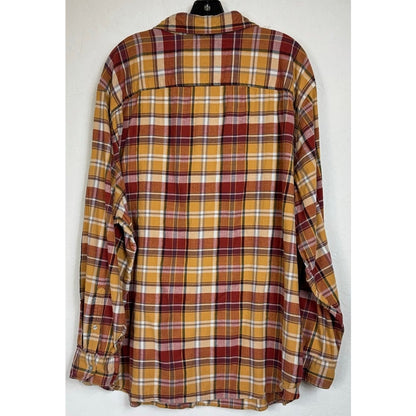 Apt.9 Brown Long Sleeve Button Up Shirt Men's 4X