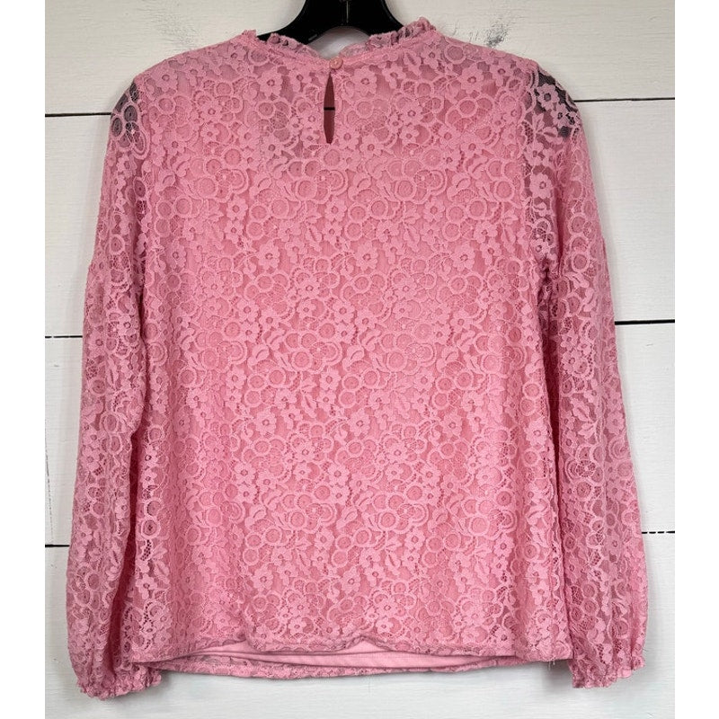 Wonder Nation Pink Blouse Girl's Extra Large 14/16