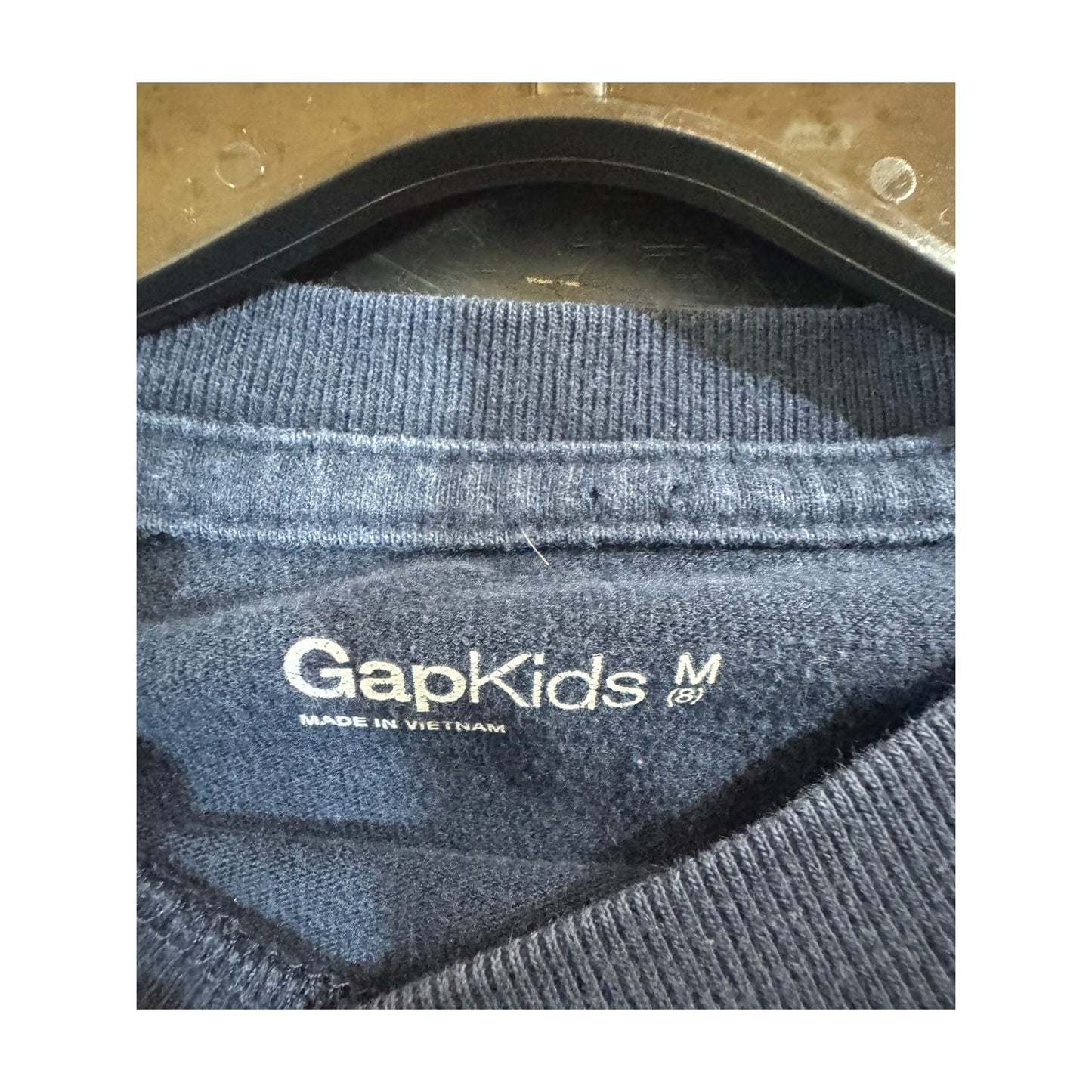 Gap Kids Blue & Gray Long Sleeve T-shirt Boy's Medium