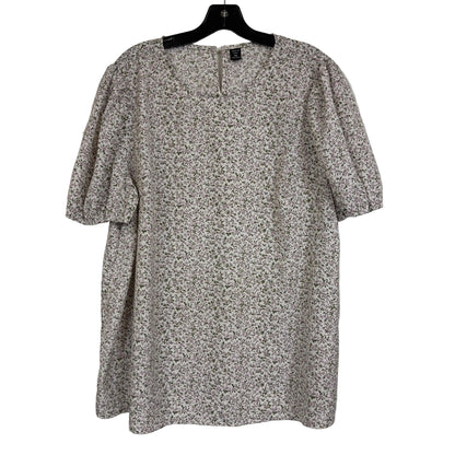 SHEIN Floral Print Short Sleeve Blouse Women's Size 2XL - Image 1