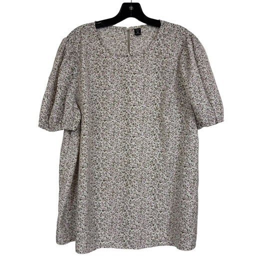 SHEIN Floral Print Short Sleeve Blouse Women's Size 2XL - Image 1
