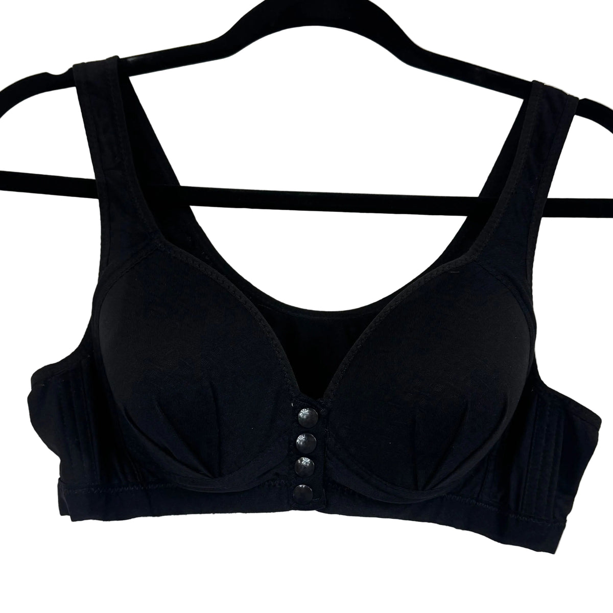 Women's Black Wireless Bra Size XXL - Image 1
