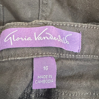 Gloria Vanderbilt Brown Pants Women's Size 16 - Image 3