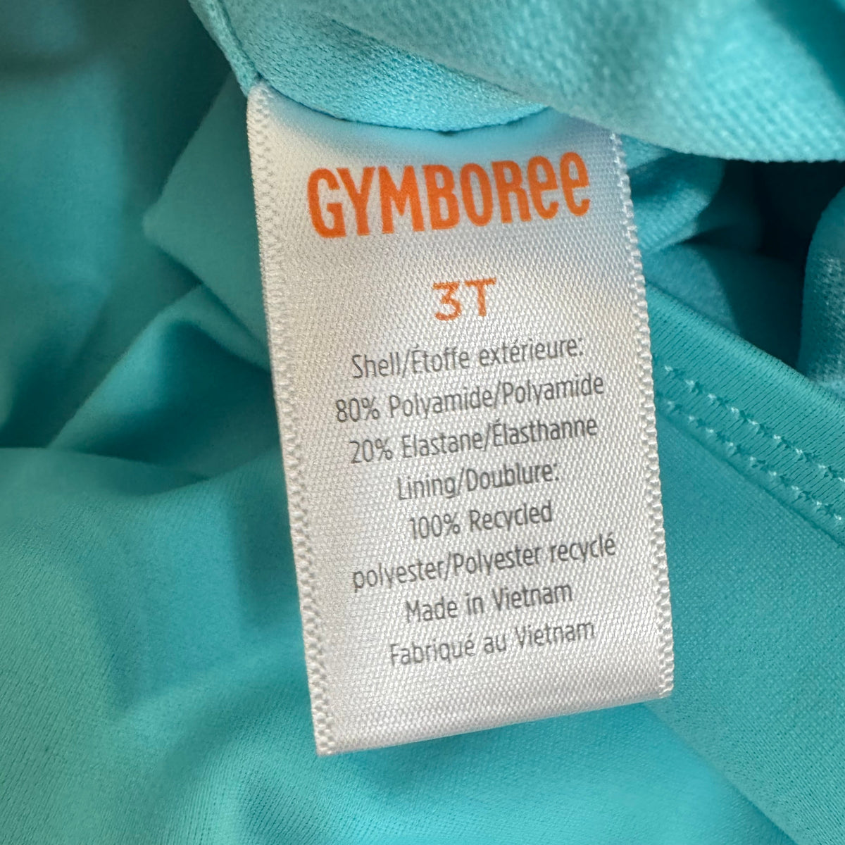 Gymboree One Piece Swimsuit Turquoise 3T - Image 3