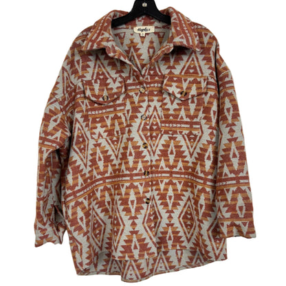 Haptics Aztec Print Shacket Jacket Women's Size Medium - Image 1