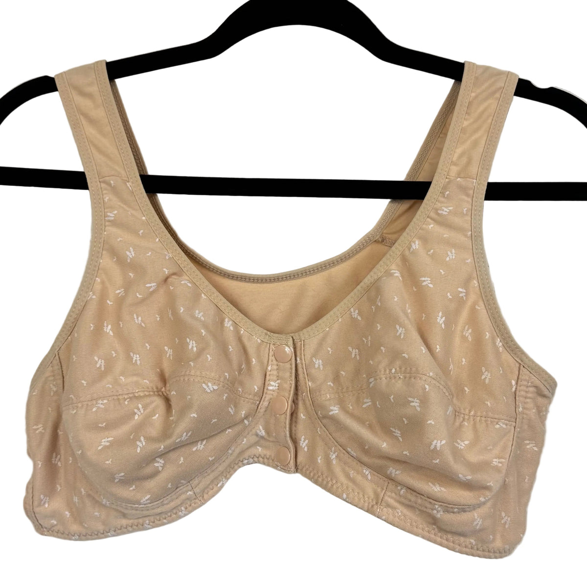 Women's Beige Wireless Bra Size XL