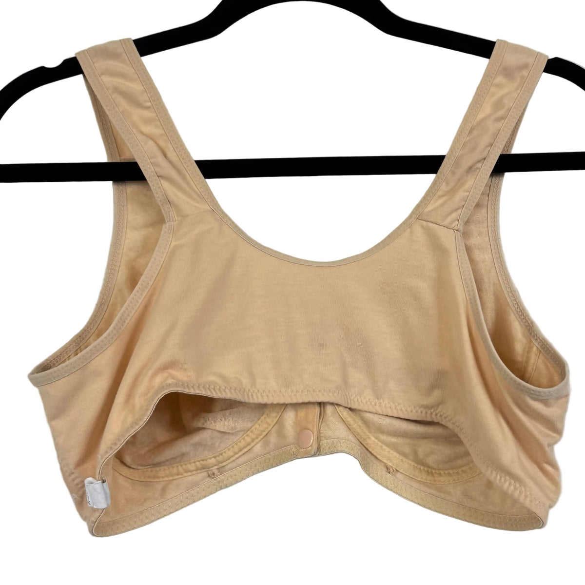 Women's Beige Wireless Bra Size XL