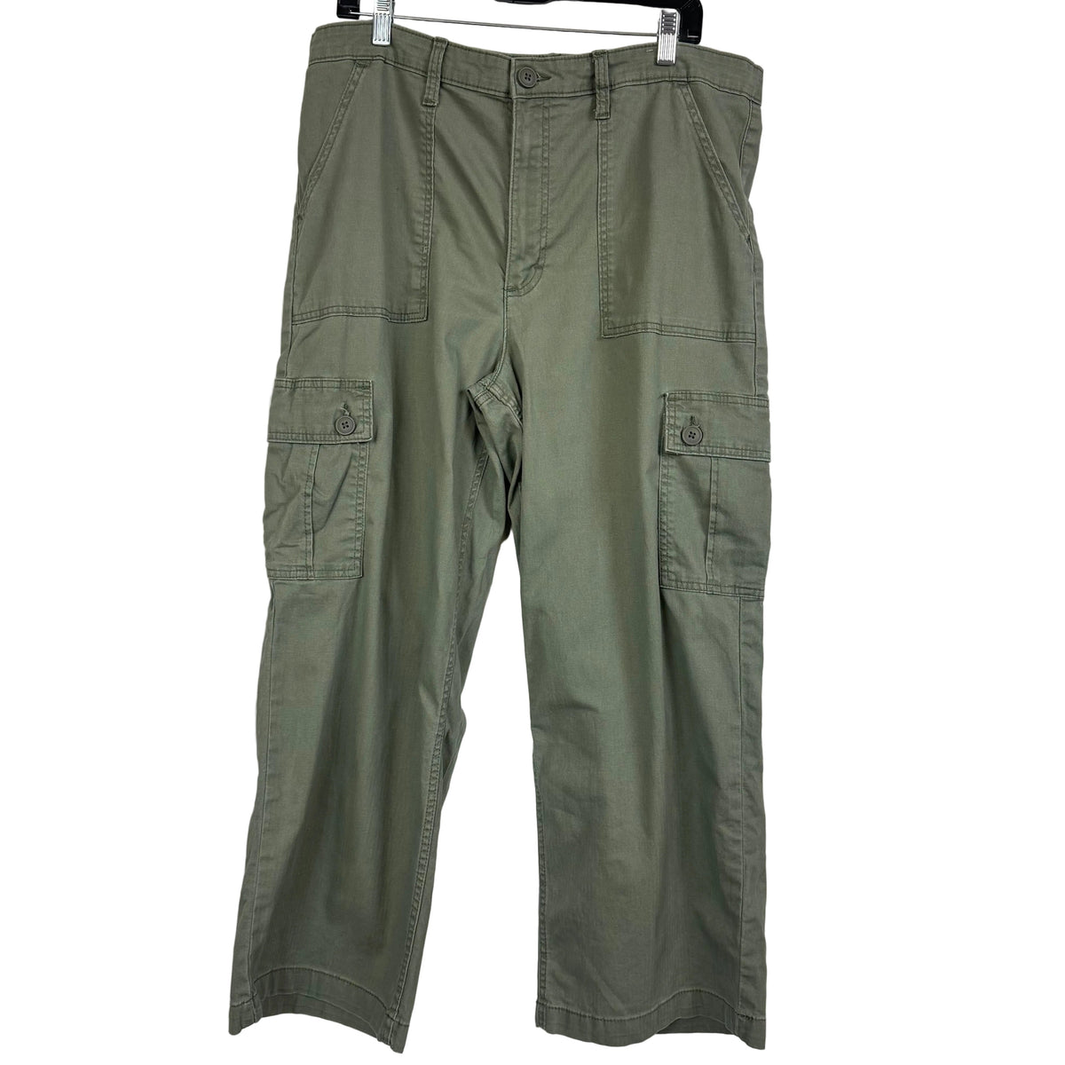 Lee Women's Olive Green Cargo Pants Large-X-Large - Image 1
